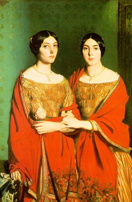 Theodore Chasseriau The Two Sisters oil painting picture